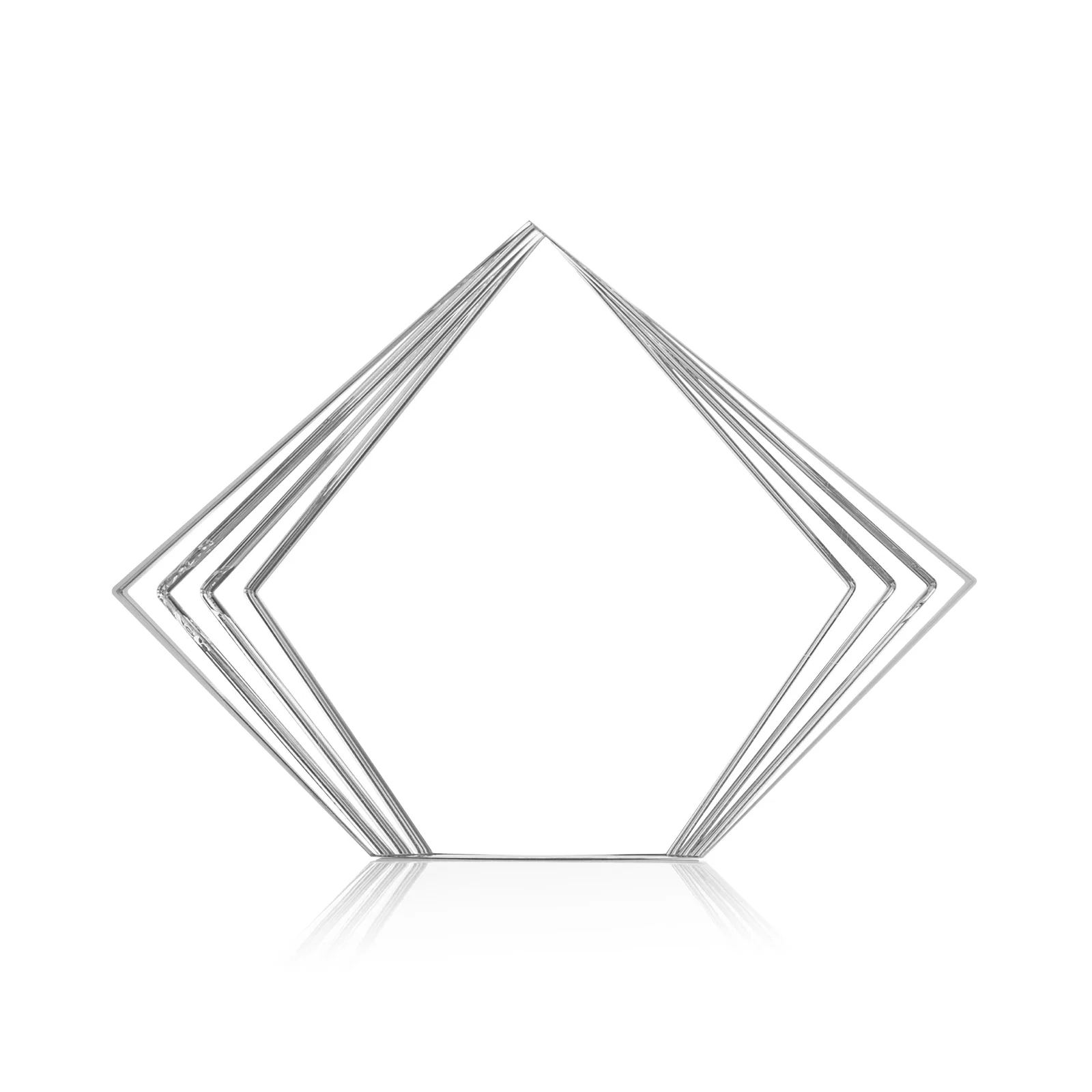 Promotional Acrylic Diamond Award With Layered Side Accents for service anniversary gifts
