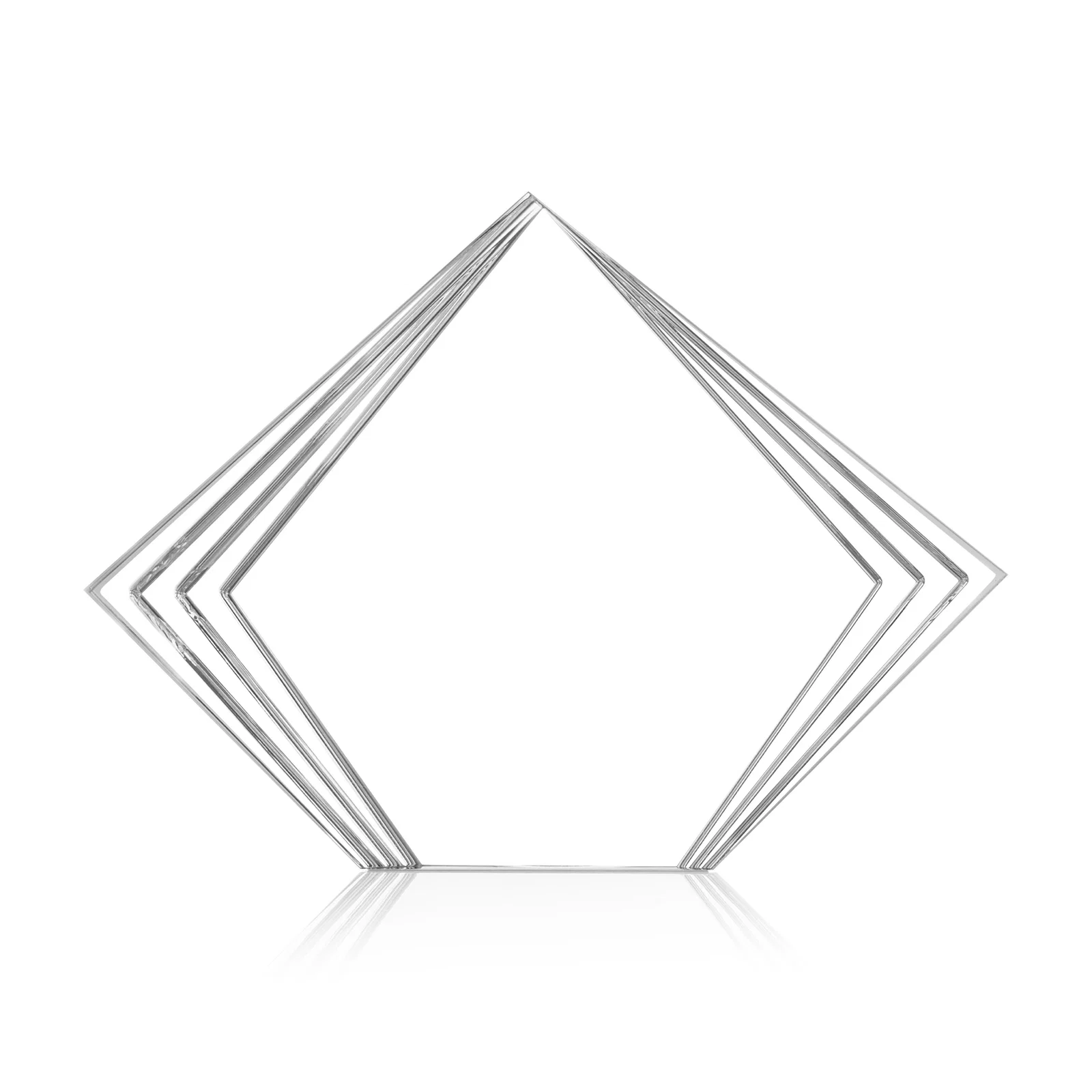 Promotional Acrylic Diamond Award With Layered Side Accents for sales achievement awards