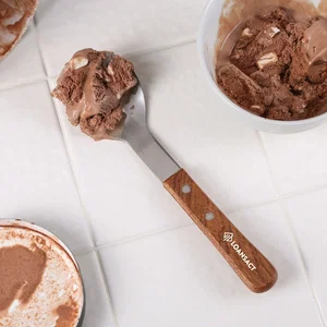 Creamery Stainless Steel Ice Cream Spade, 9 1/4" L, Wood Handle