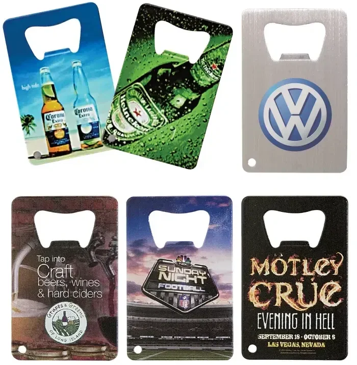 Personalized VERSAprint™ Credit Card Bottle Opener — view 1