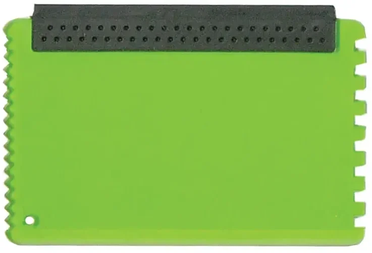 Credit Card Ice Scraper. Wallet-size credit card ice scraper with squeegee for winter cars, view 6