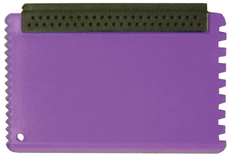 Credit Card Ice Scraper. Wallet-size credit card ice scraper with squeegee for winter cars, view 8