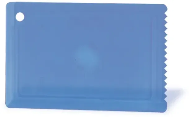 Custom Credit Card Ice Scraper. Wallet-sized polycarbonate ice scraper for clearing windshield frost in winter, view 2