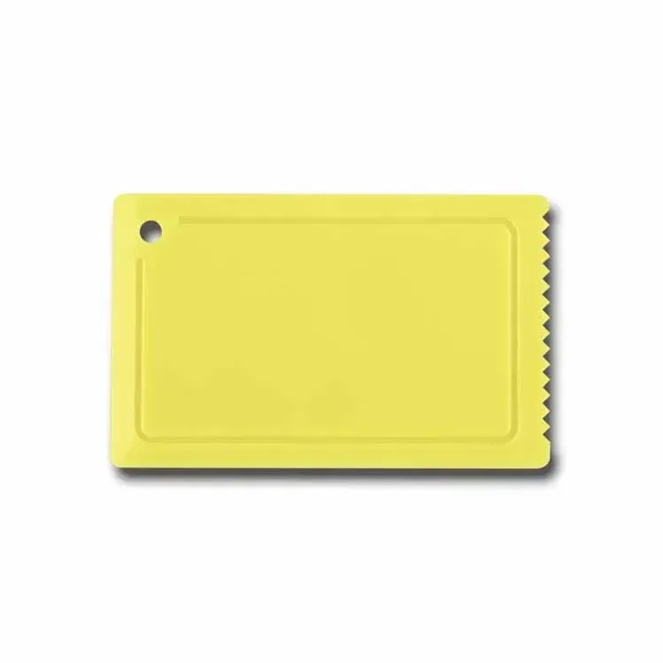 Custom Credit Card Ice Scraper. Wallet-sized polycarbonate ice scraper for clearing windshield frost in winter, view 3