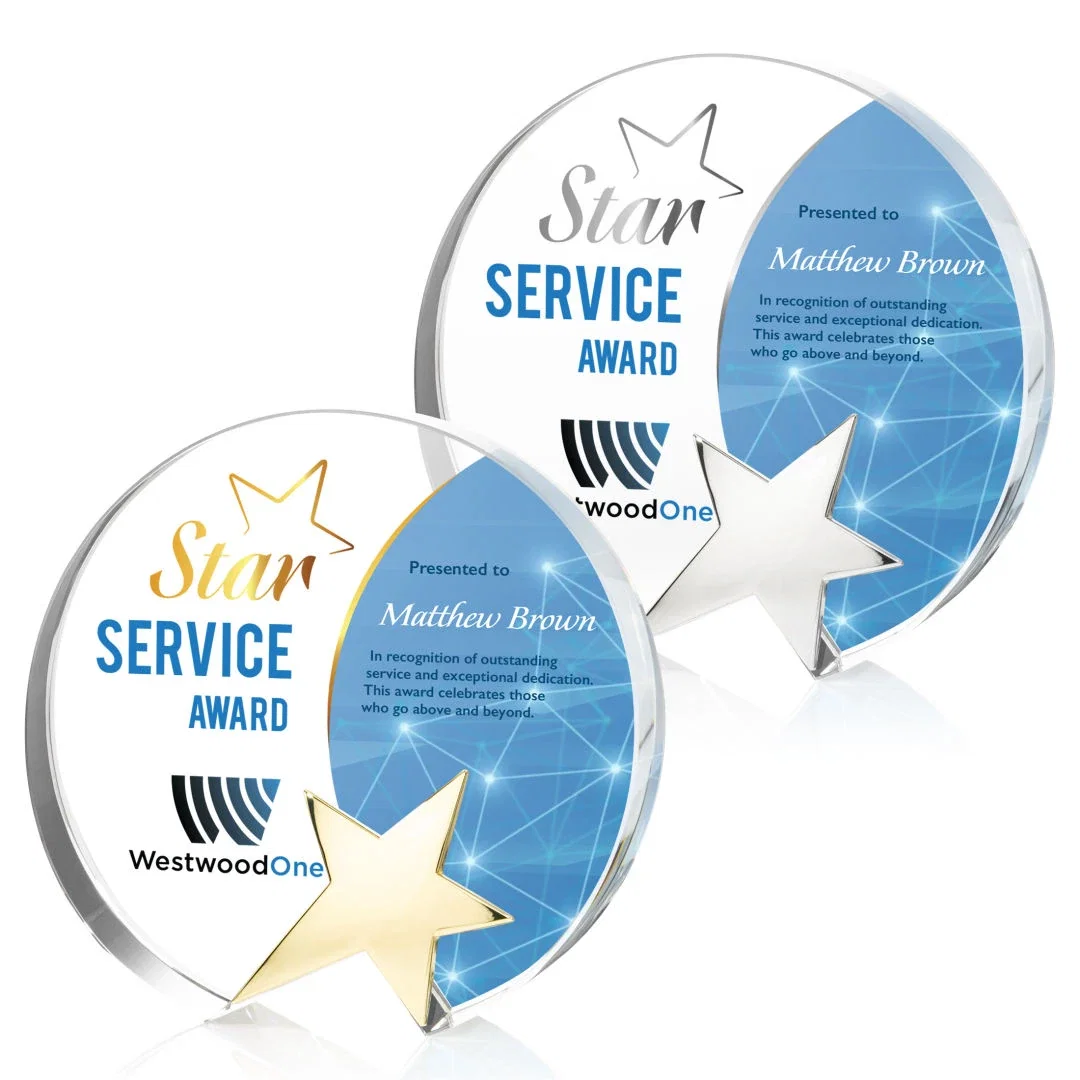 Custom Star Recognition Award — view 2