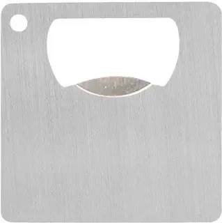 Personalized Mini Square Bottle Opener (16 Gauge Stainless Steel) — view 2