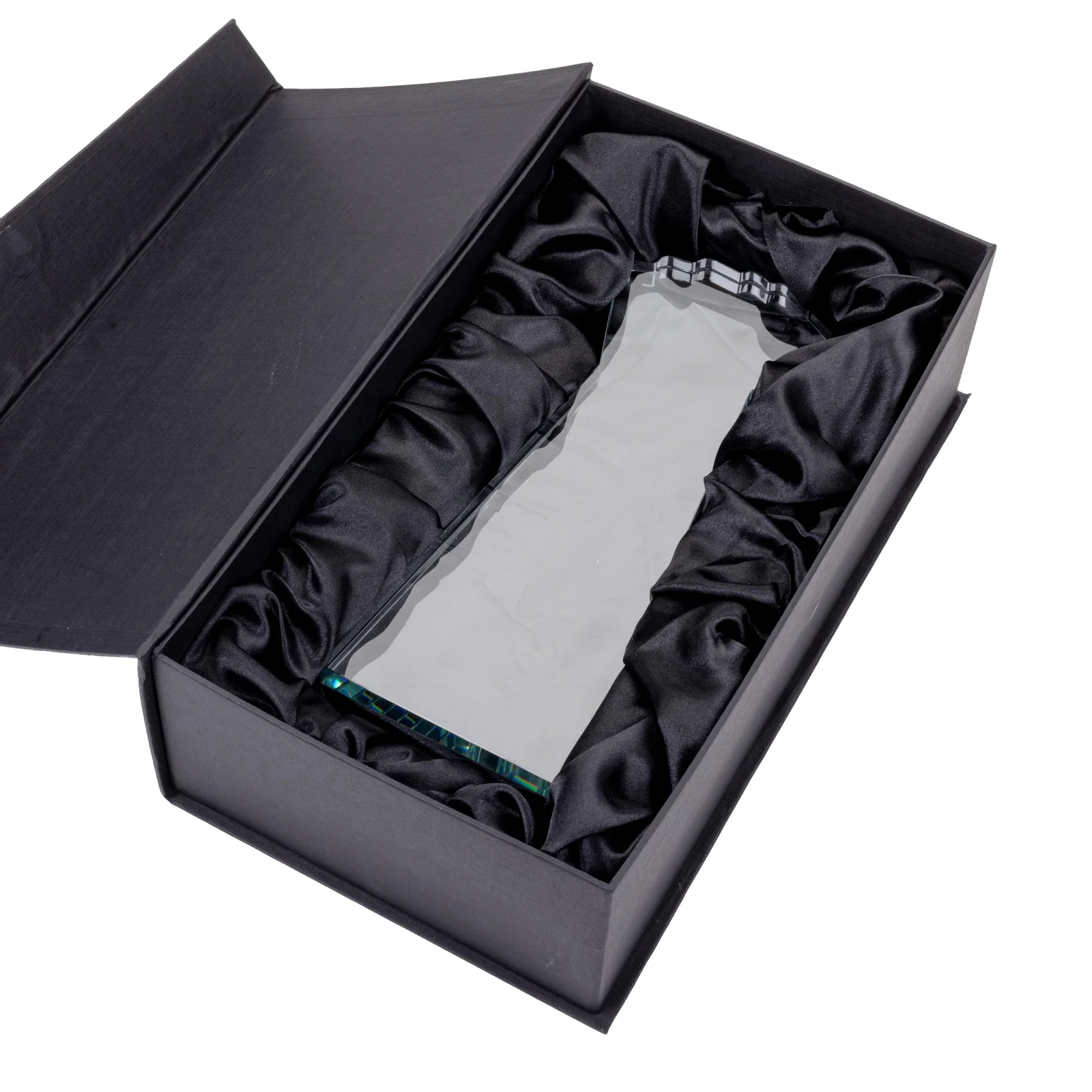 Custom Starfire Crescent and Star Award with Choice of Base Color for retirement presentations