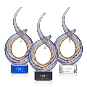 Glass Free Form Sculpture Award, Individually Hand-Formed