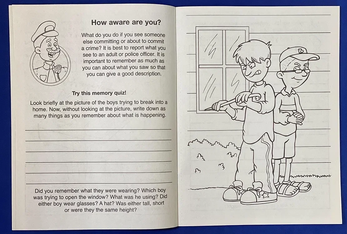 Crime Prevention Coloring Book — view 2