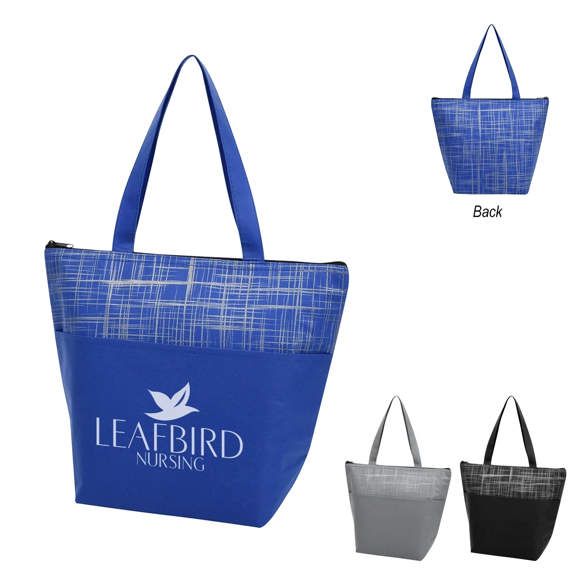 Empty bag folded flat for storage