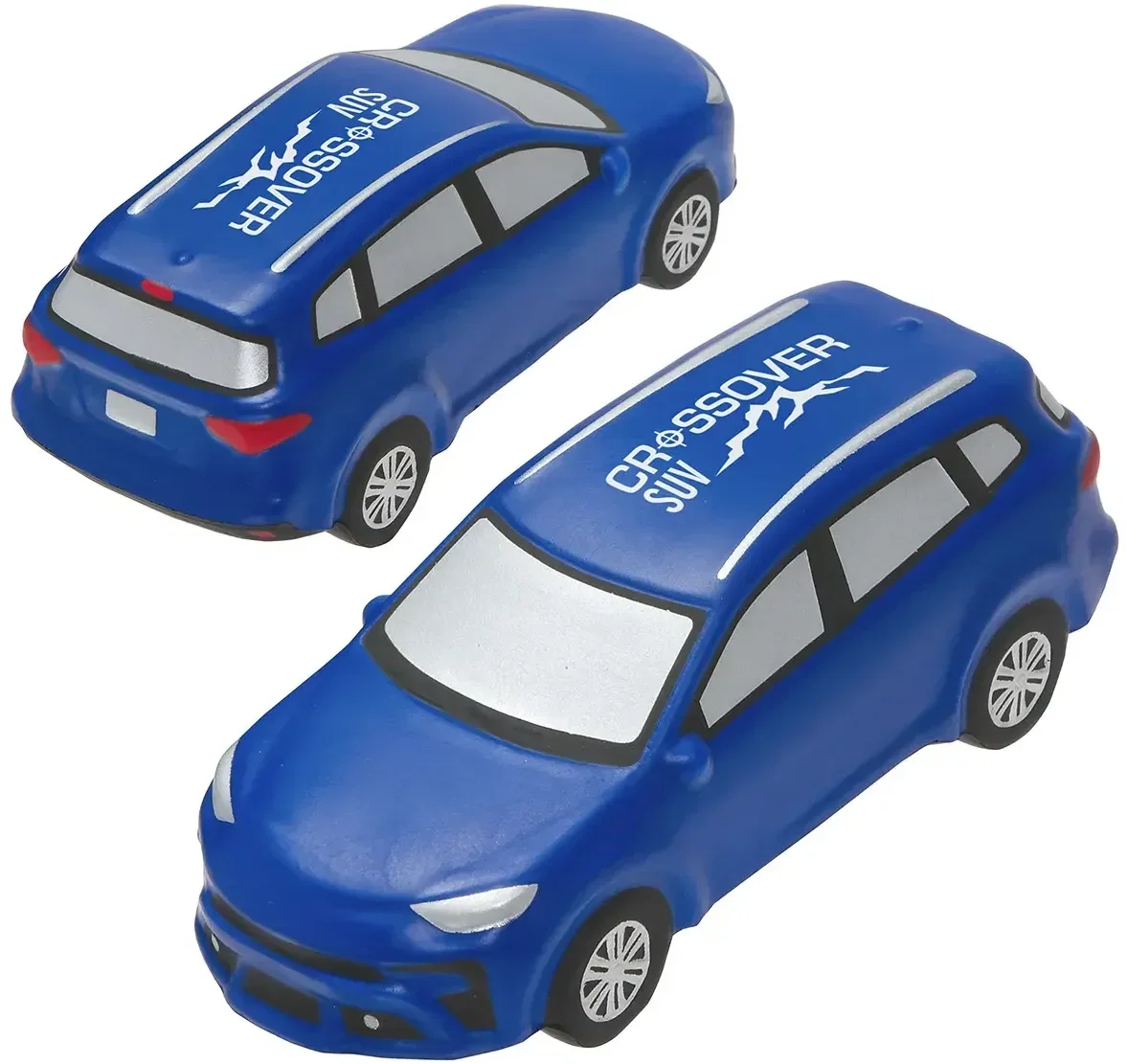 Crossover SUV Stress Reliever, custom SUV-shaped promotional stress ball with logo for auto dealers