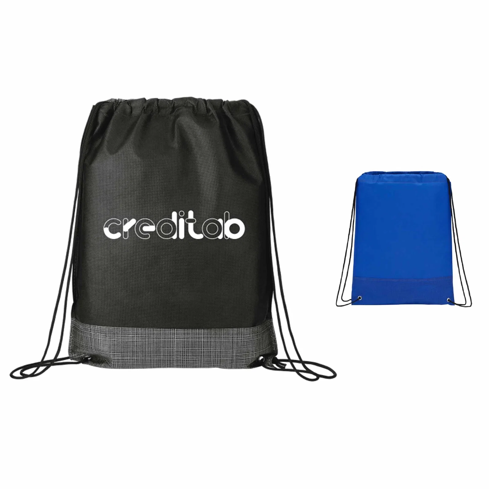 Crossweave Heat Sealed Drawstring Bag — view 10