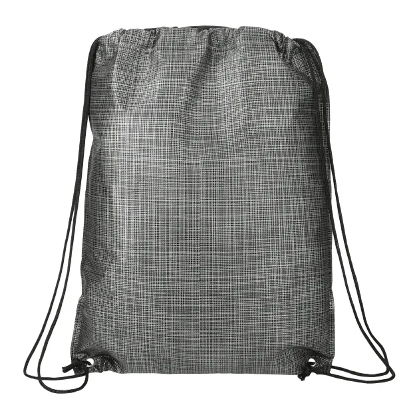 Crossweave Heat Sealed Drawstring Bag view 2