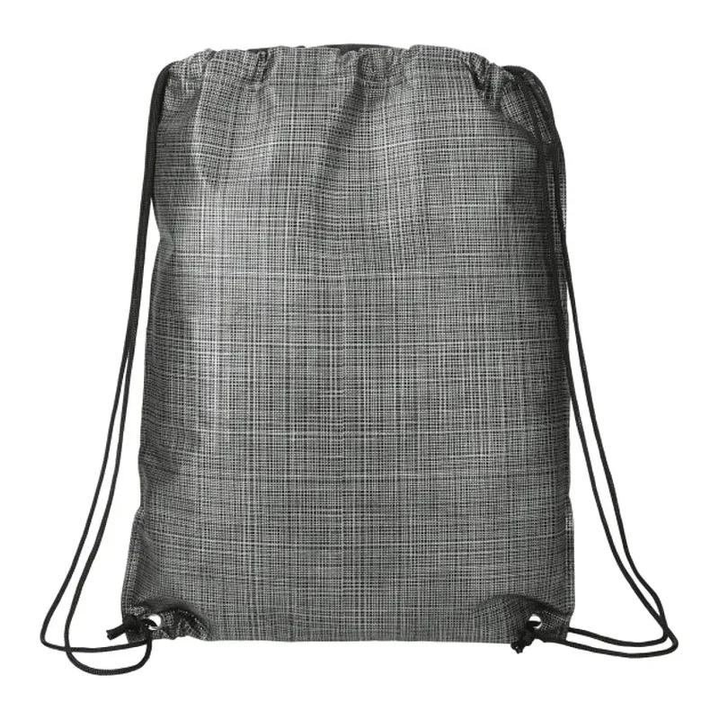 Crossweave Heat Sealed Drawstring Bag — view 2
