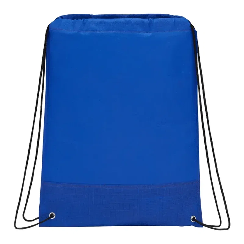 Crossweave Heat Sealed Drawstring Bag — view 6
