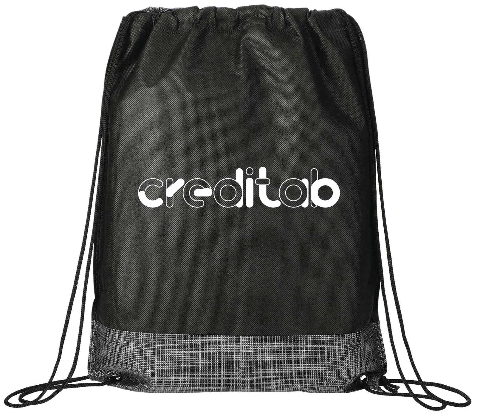 Crossweave Heat Sealed Drawstring Bag — view 7