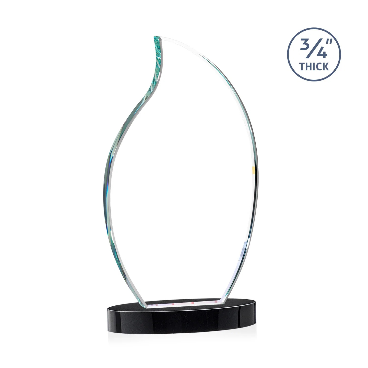 Promotional Starfire Crystal Flame Award, with your logo for team milestone celebrations