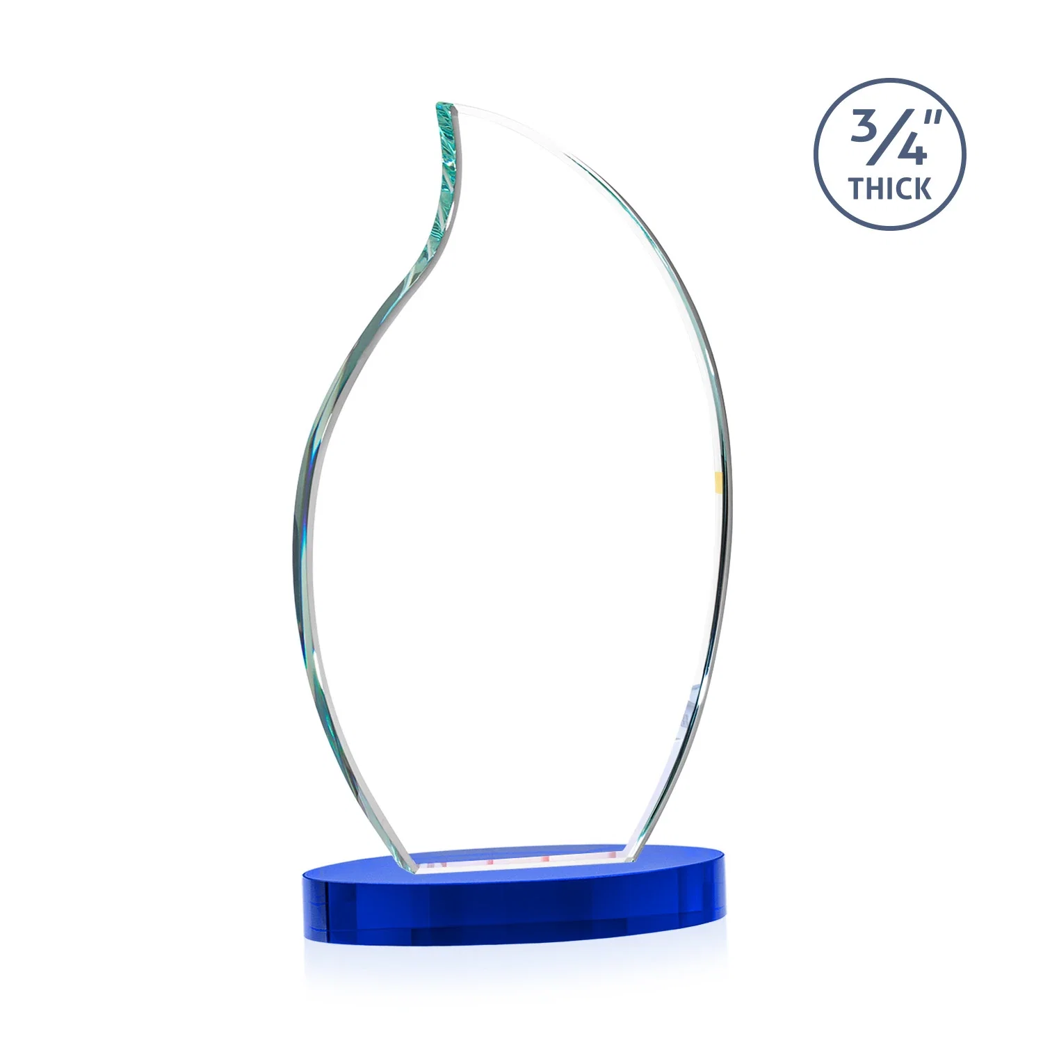 Promotional Starfire Crystal Flame Award, with your logo for safety achievement programs