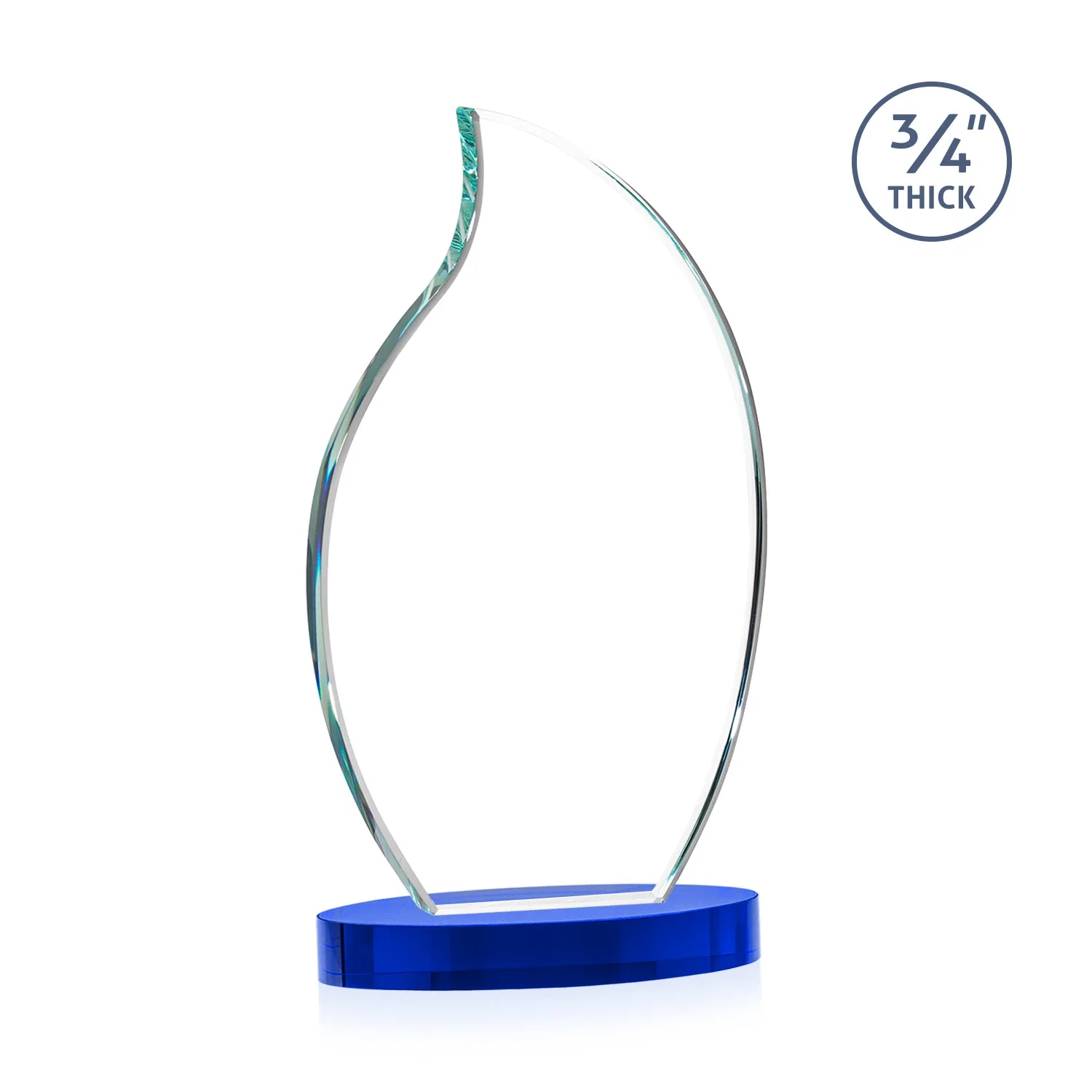 Custom Starfire Crystal Flame Award, with your logo for team milestone celebrations