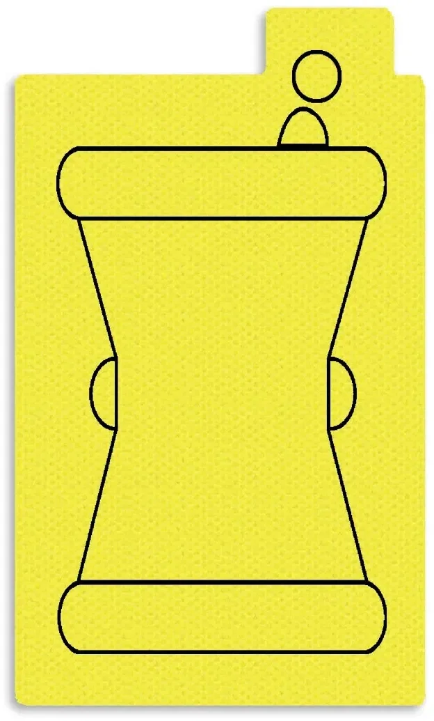 Crucible Jar Opener. Rubber grip pad jar opener for senior wellness program giveaways, view 3