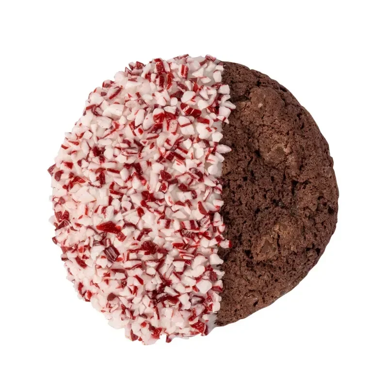 Crushed Peppermint Chocolate French Sable Cookie in Gift Tin — view 3