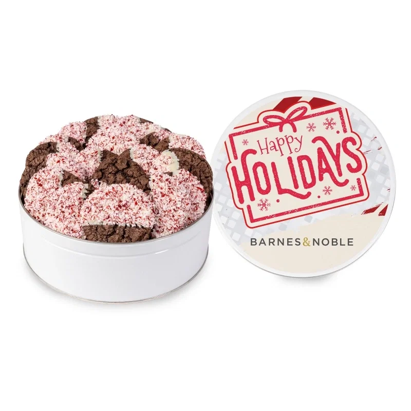 Crushed Peppermint Chocolate French Sable Cookie Tins — view 2