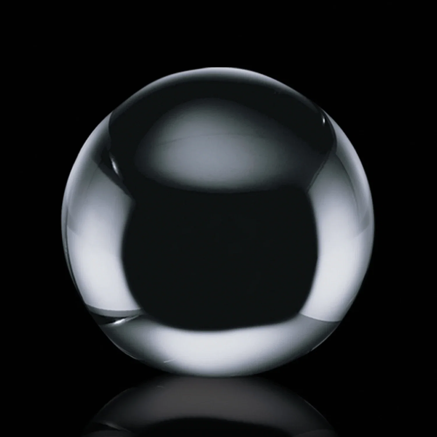 Custom Optical Crystal Ball Paperweight, 2.375"-4" Solid Sphere, client appreciation gift for team milestone celebrations