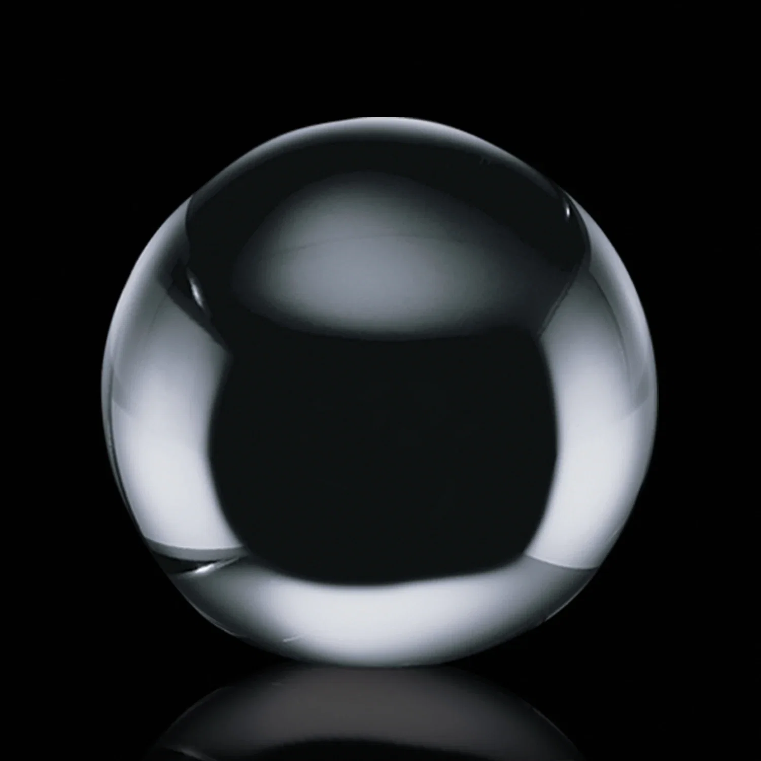 Custom Optical Crystal Ball Paperweight, 2.375"-4" Solid Sphere, client appreciation gift for donor appreciation