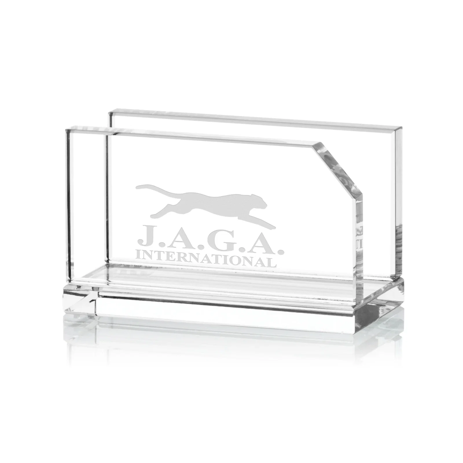 Custom Business Card Holder with Logos — view 3