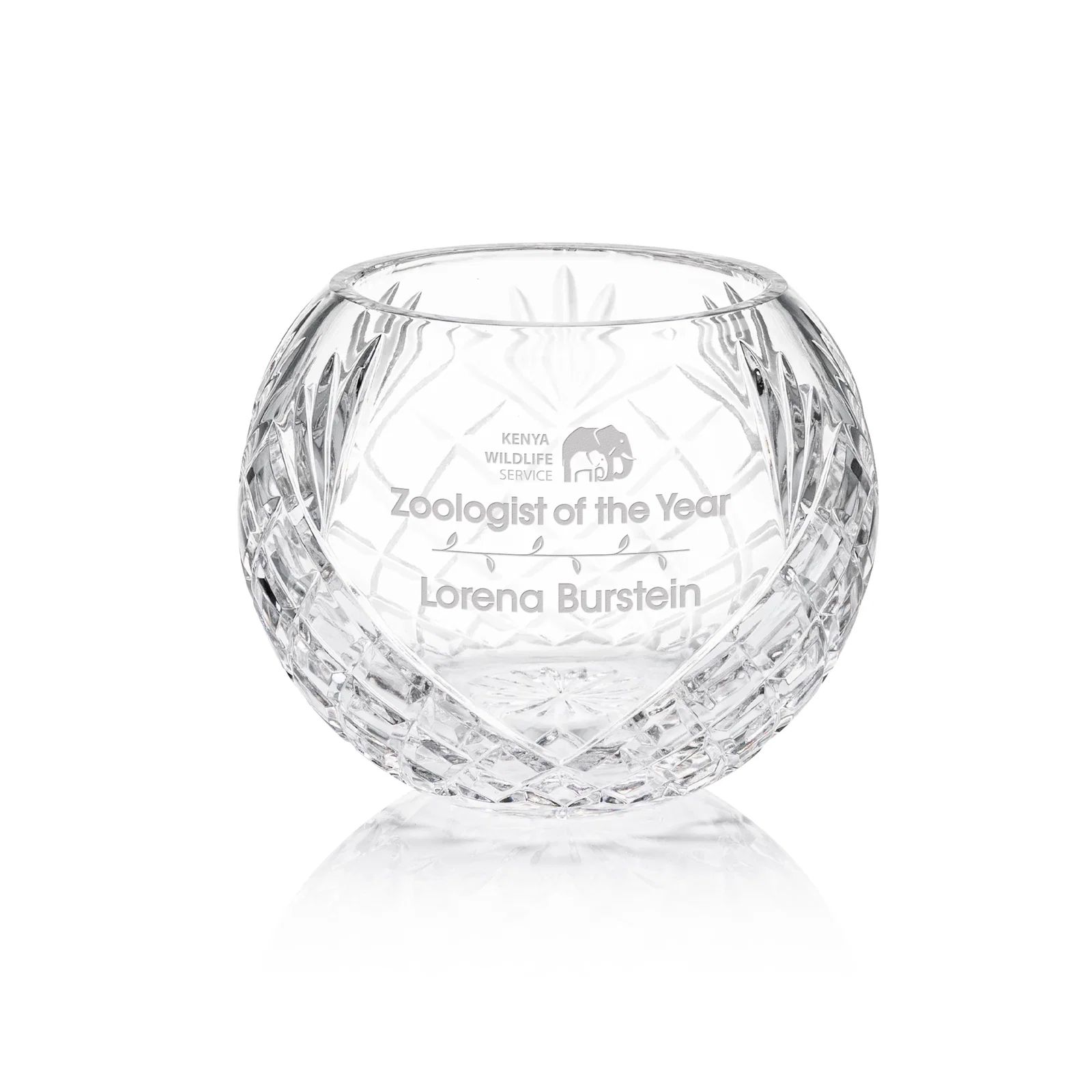 Crystal Logo Dunwich Vase - Premium Corporate Gift — view 5