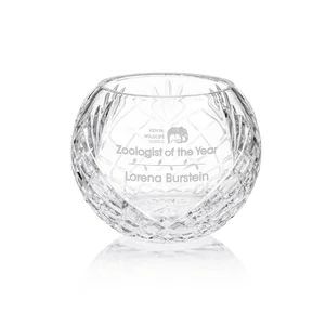 Crystal Logo Dunwich Vase - Premium Corporate Gift