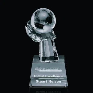 Crystal Globe on Hand Award, Ships Unattached