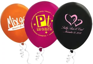 Custom Printed Crystal Latex Balloon (11")