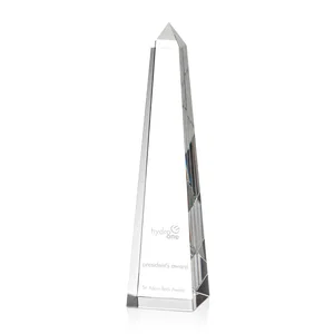 Sparkling Crystal Obelisk Award - Custom Engraved