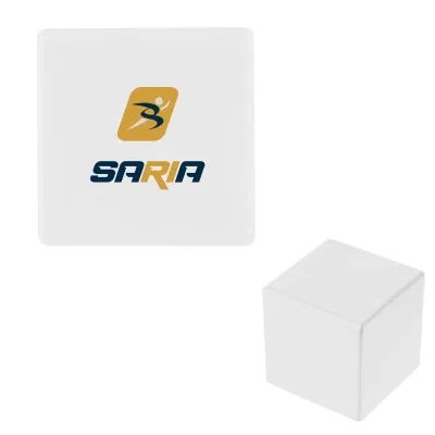 Foam stress cube shown at a three quarter angle