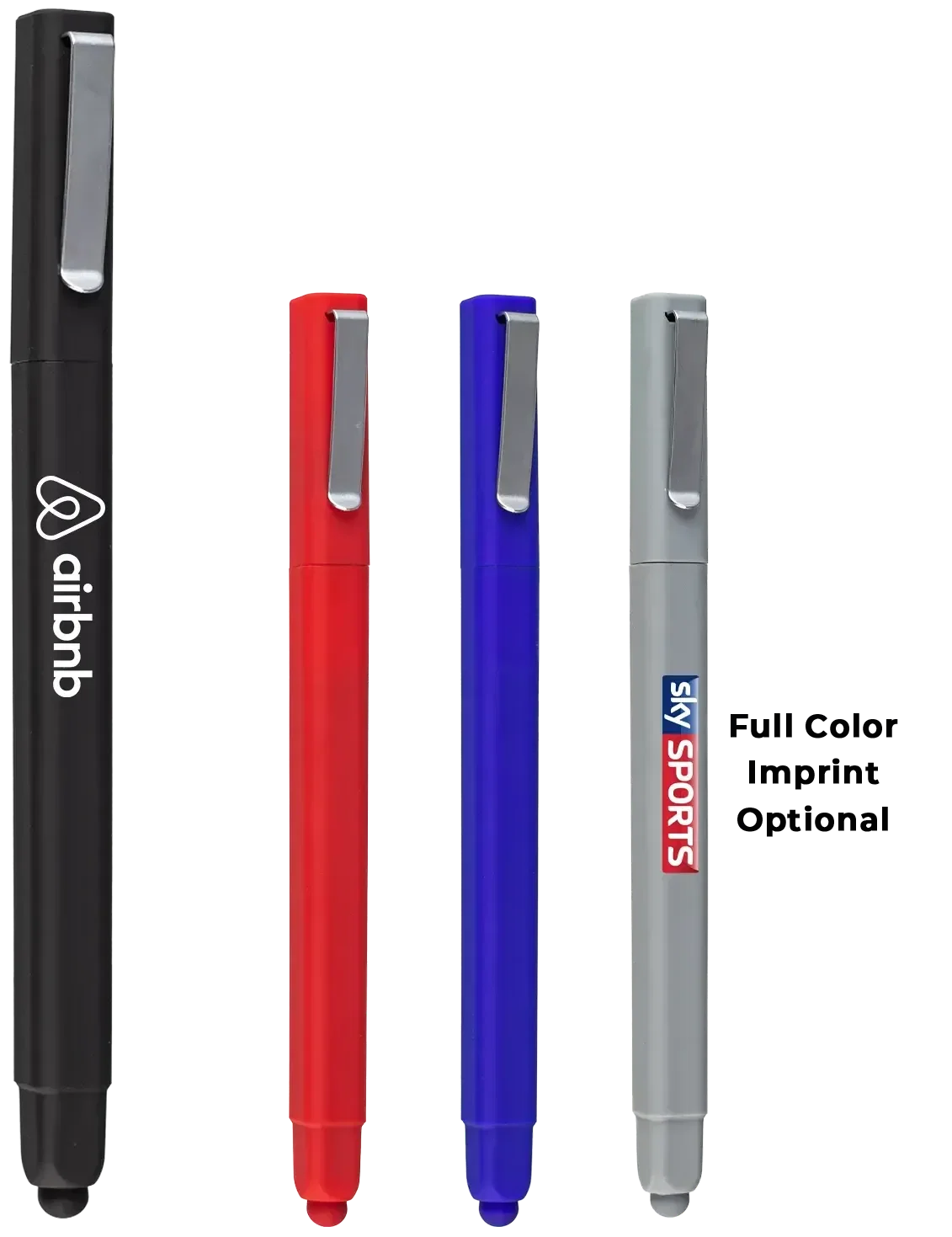 Custom SoftTouch Stylus Pen - Square — view 2