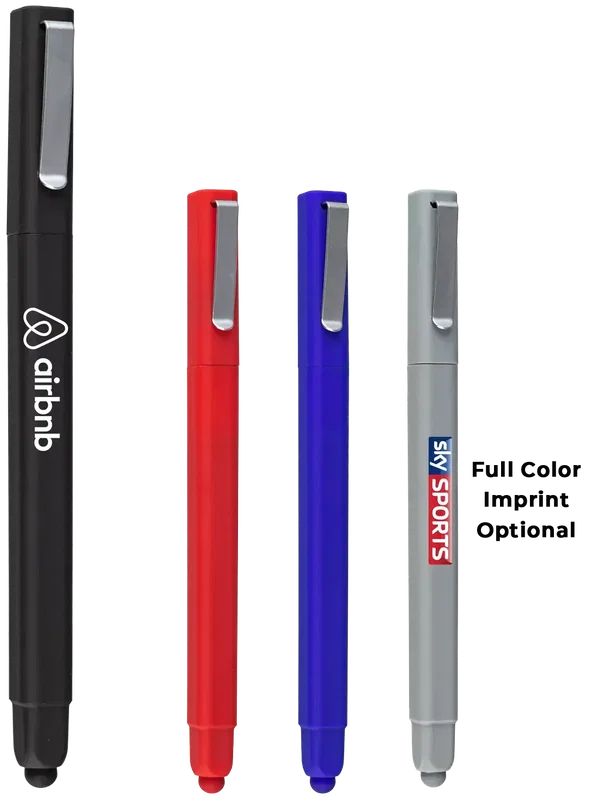 Custom SoftTouch Stylus Pen - Square — view 2