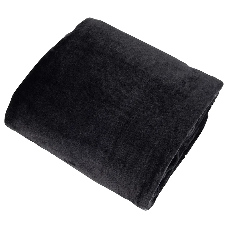 Cuddle Micro Plush Travel Blanket folded into its attachable pillow case, promotional travel blanket set