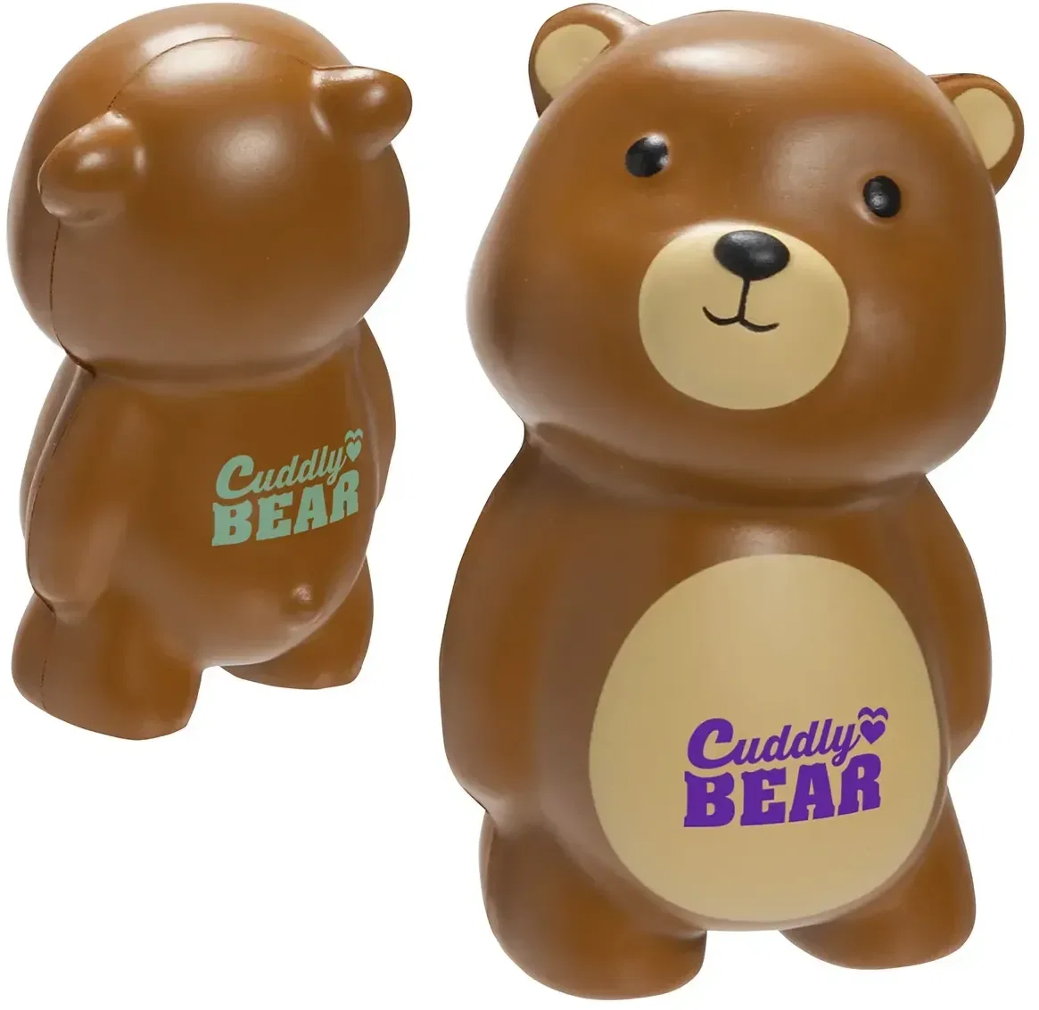 Custom branded Slo-Release Serenity Squishy stress toy, style 2 shape with promotional logo