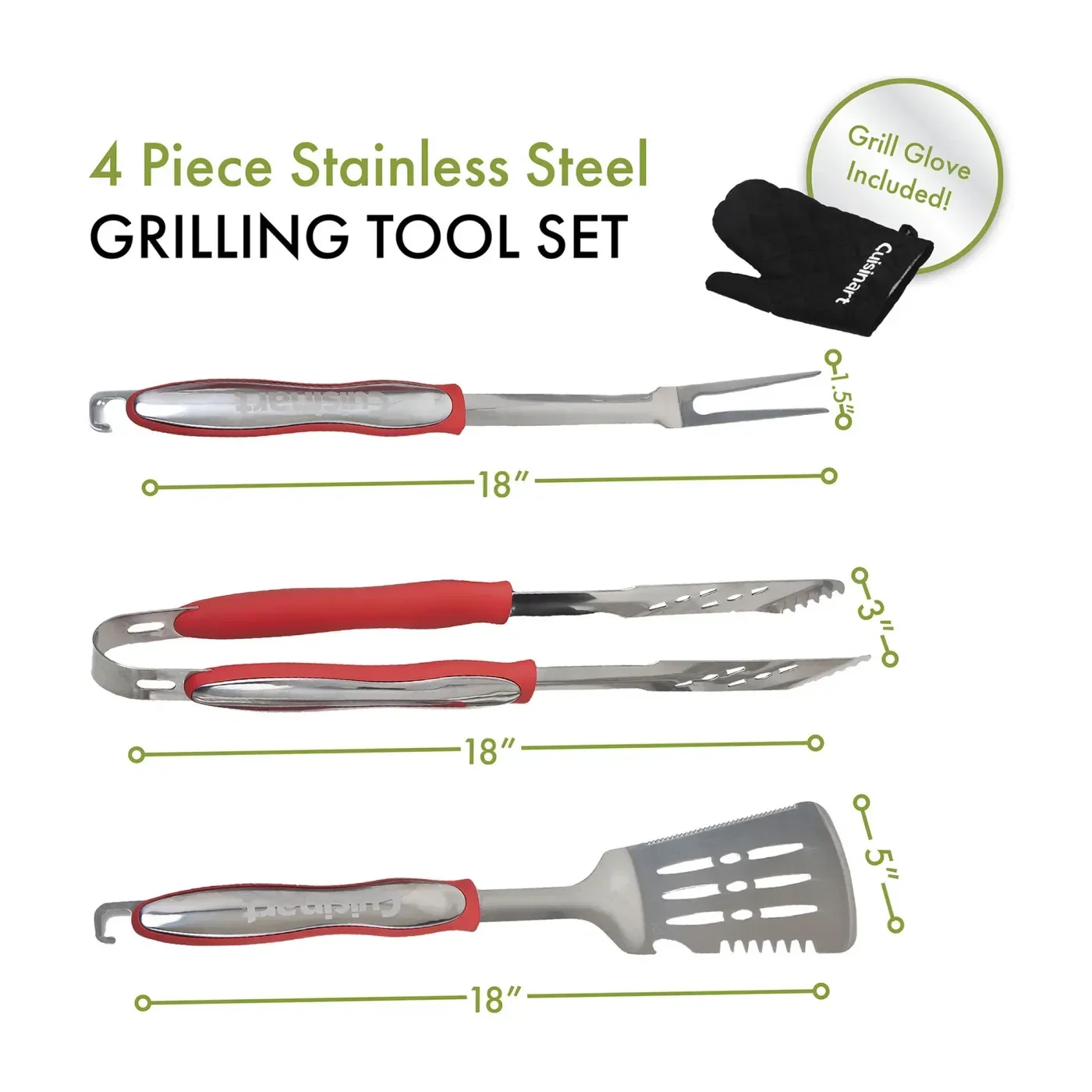 Cuisinart Outdoor® 4-Piece Grill Tool Set — view 4