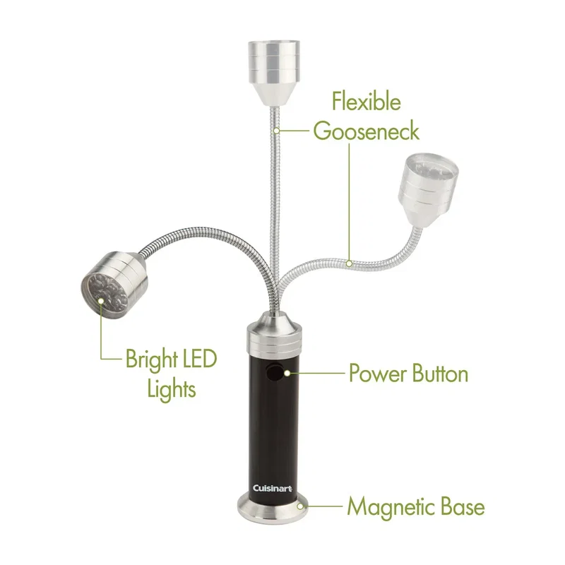 Cuisinart Outdoors® 2-Piece Magnetic LED Grill Lights — view 5