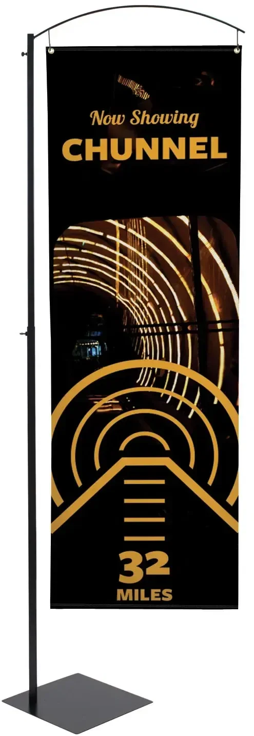 Curved Cantilever Banner Display Kit — view 3
