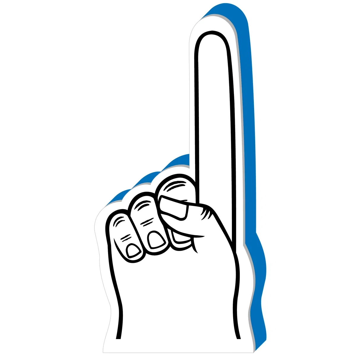 Custom #1 Finger Foam Hand 18" — view 2