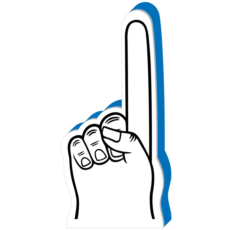 Custom #1 Finger Foam Hand 18" — view 2