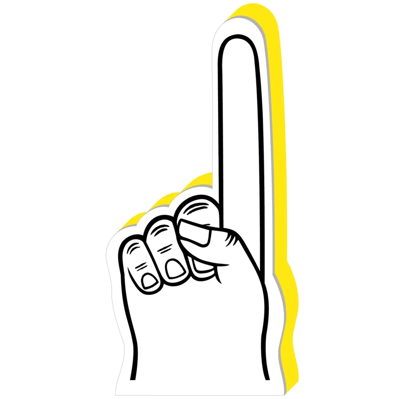 Custom #1 Finger Foam Hand 18" — view 12