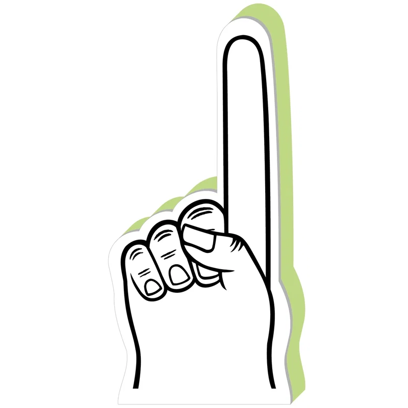 Custom #1 Finger Foam Hand 18" — view 15
