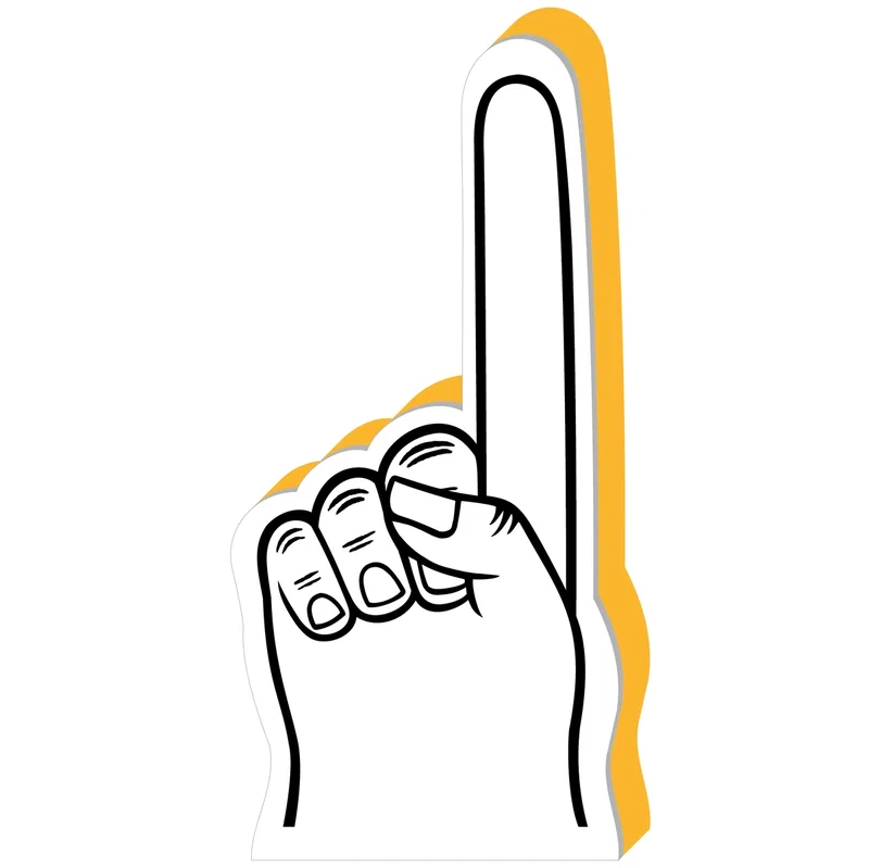 Custom #1 Finger Foam Hand 18" — view 16