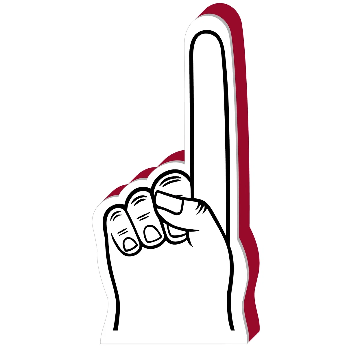 Custom #1 Finger Foam Hand 18" — view 4