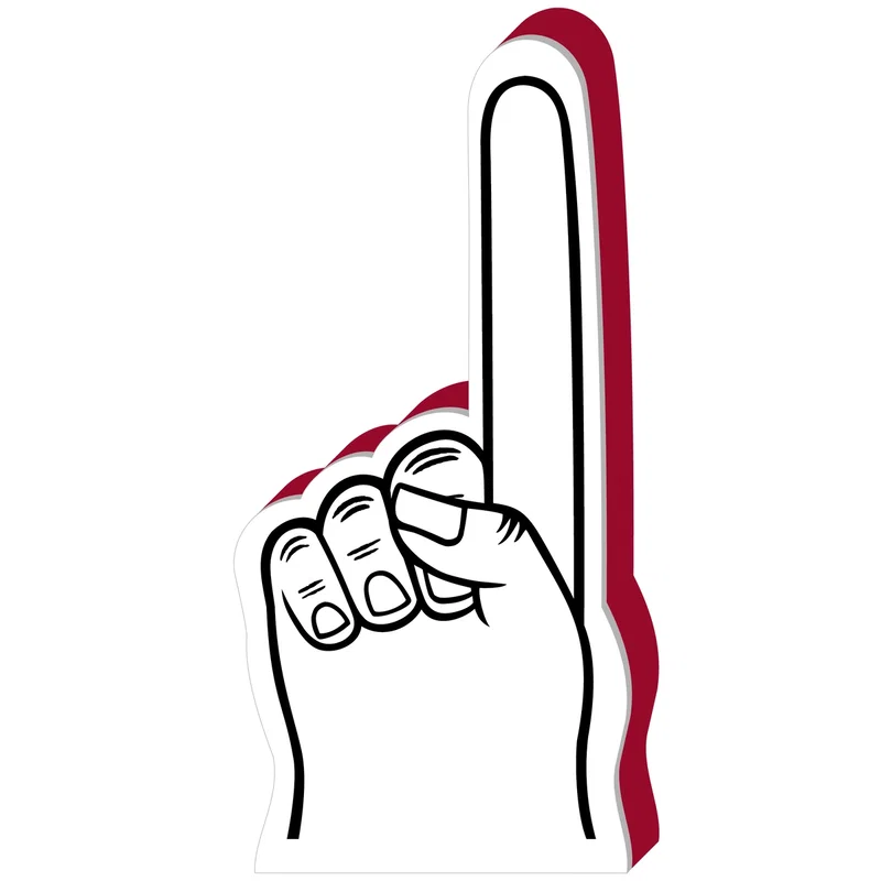 Custom #1 Finger Foam Hand 18" — view 4