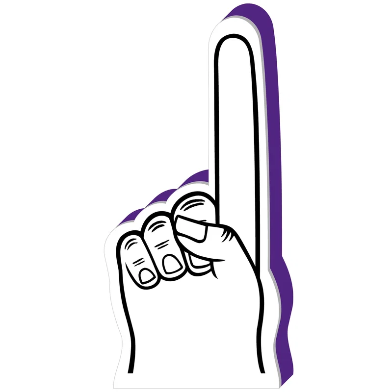 Custom #1 Finger Foam Hand 18" — view 5